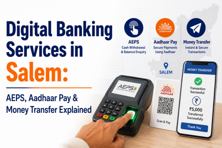Digital Banking Services in Salem AEPS, Aadhaar Pay & Money Transfer Explained
