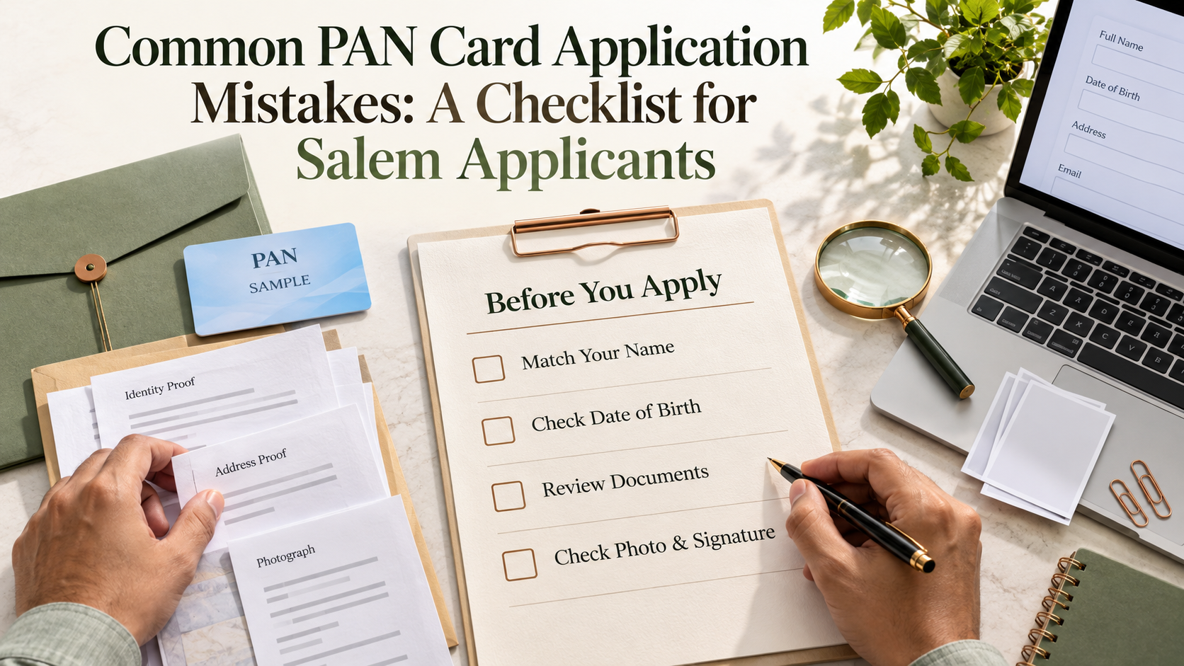 PAN Card Application Mistakes: 12 Checks for Salem