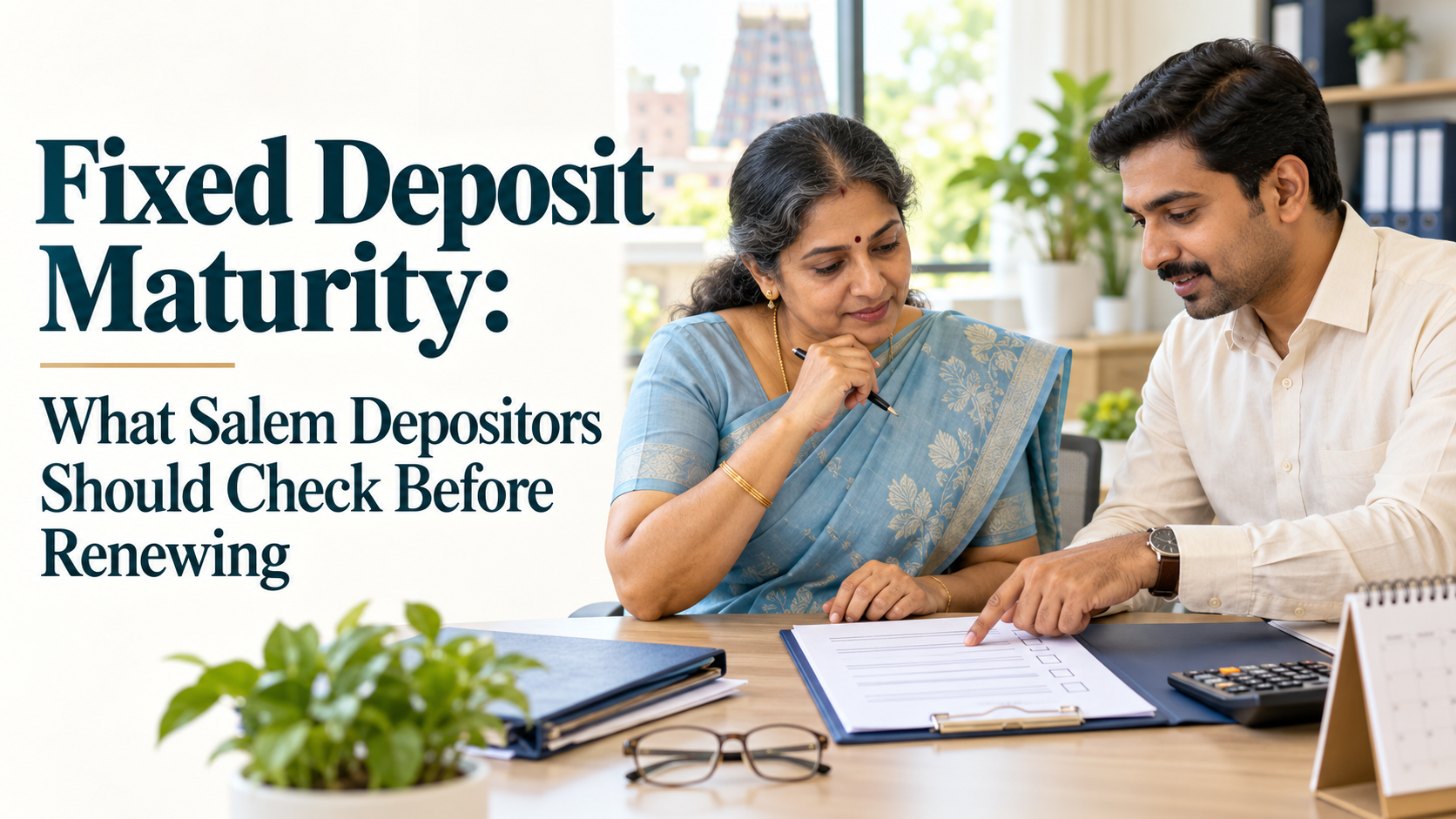 Approaching fixed deposit maturity? Check renewal rates, payout options, tax, withdrawal terms and deposit protection with this guide for Salem savers.