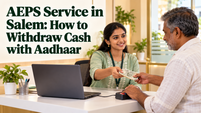 AEPS Service in Salem: How to Withdraw Cash with Aadhaar