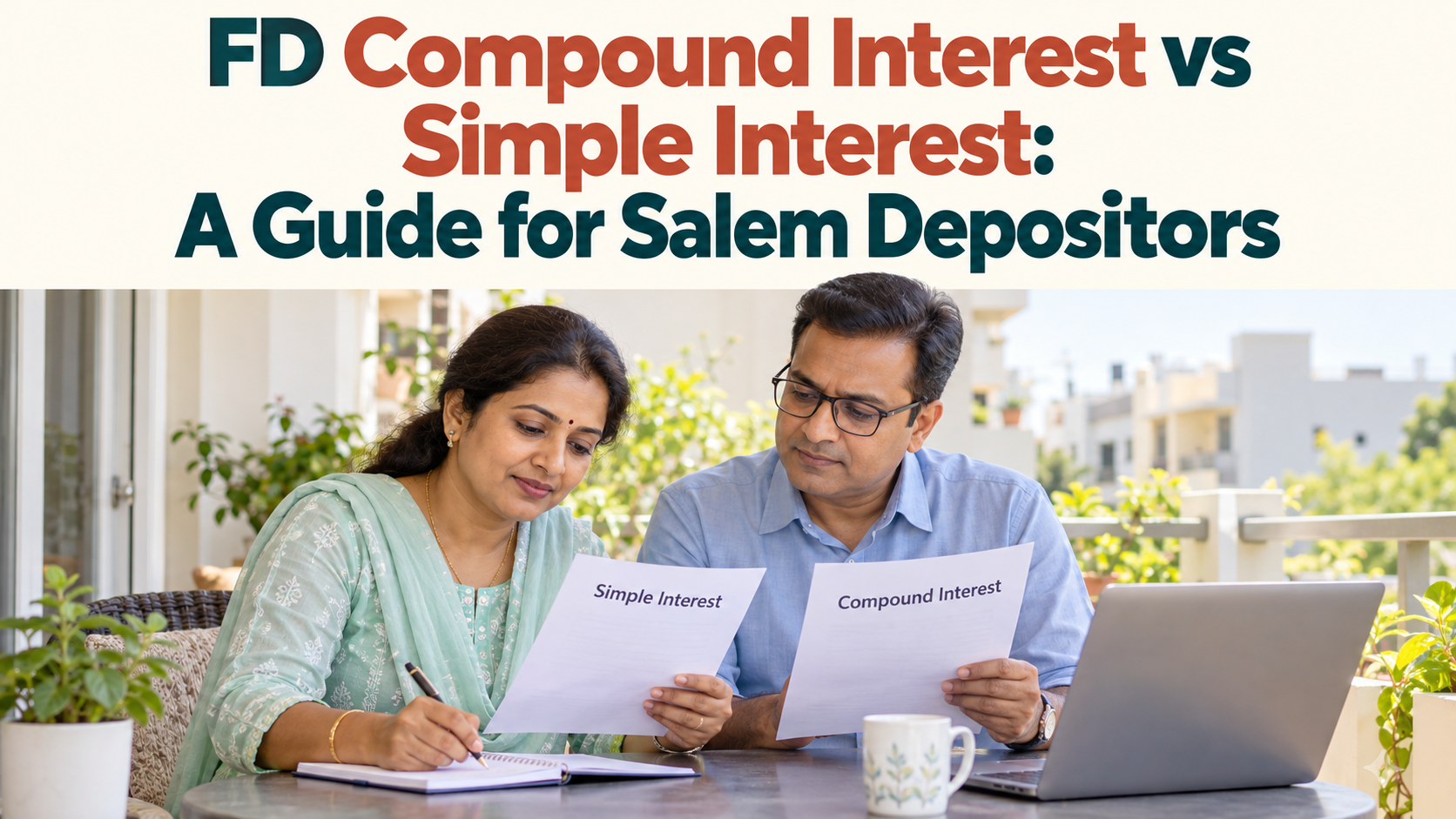 Understand FD compound interest vs simple interest with easy worked examples, compounding frequency, the rule of 72 and the questions to ask before you deposit.