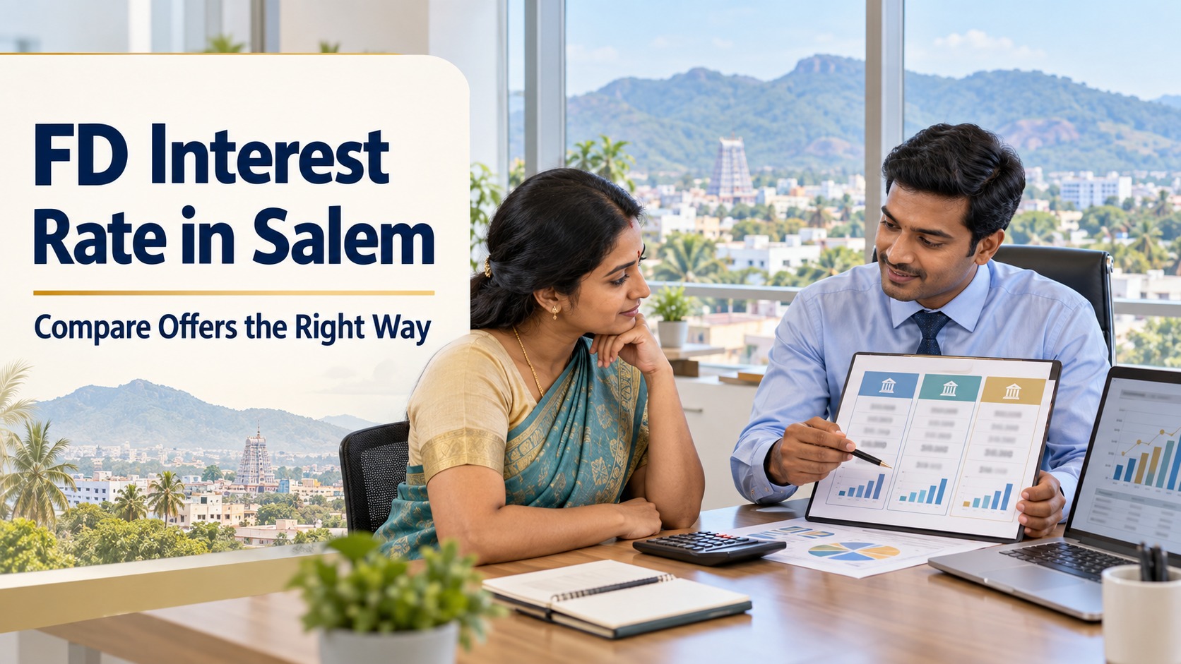 Compare the FD interest rate in Salem the right way: check the institution, tenure, compounding, payouts, early withdrawal terms and offers before you deposit.